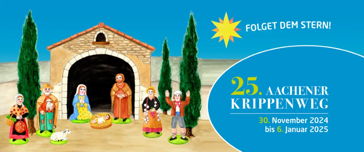„25. Aachener Krippenweg“. Auftakt.