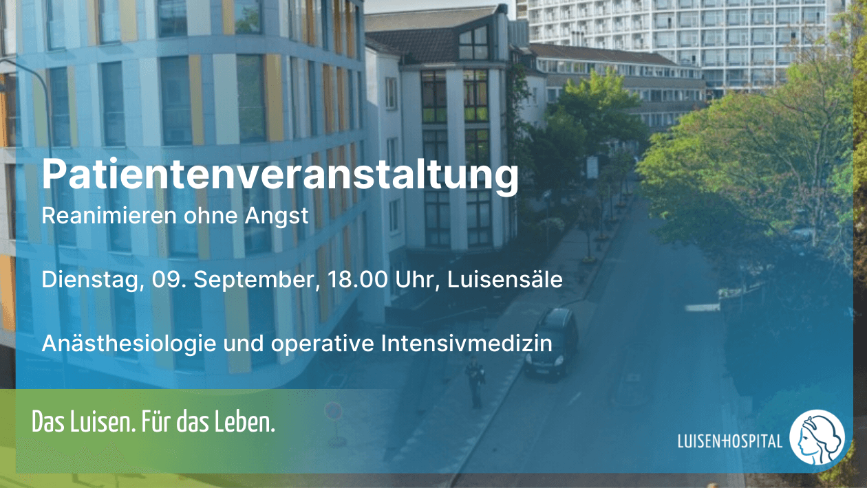 Patientenveranstaltung. „Reanimieren ohne Angst“.
