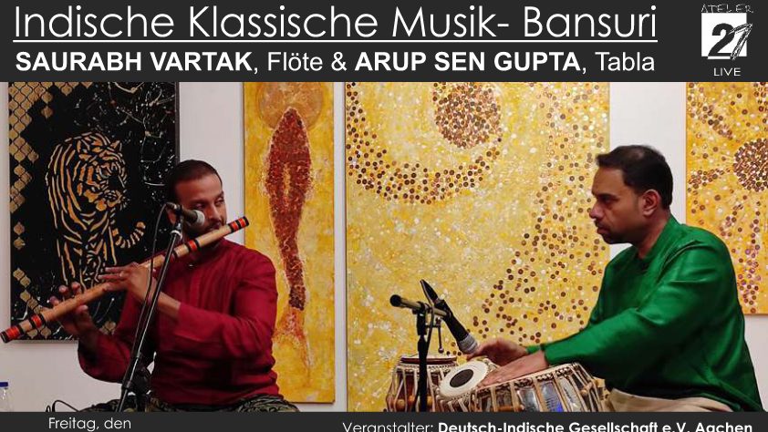 Konzert mit klassischer indischer Musik.
