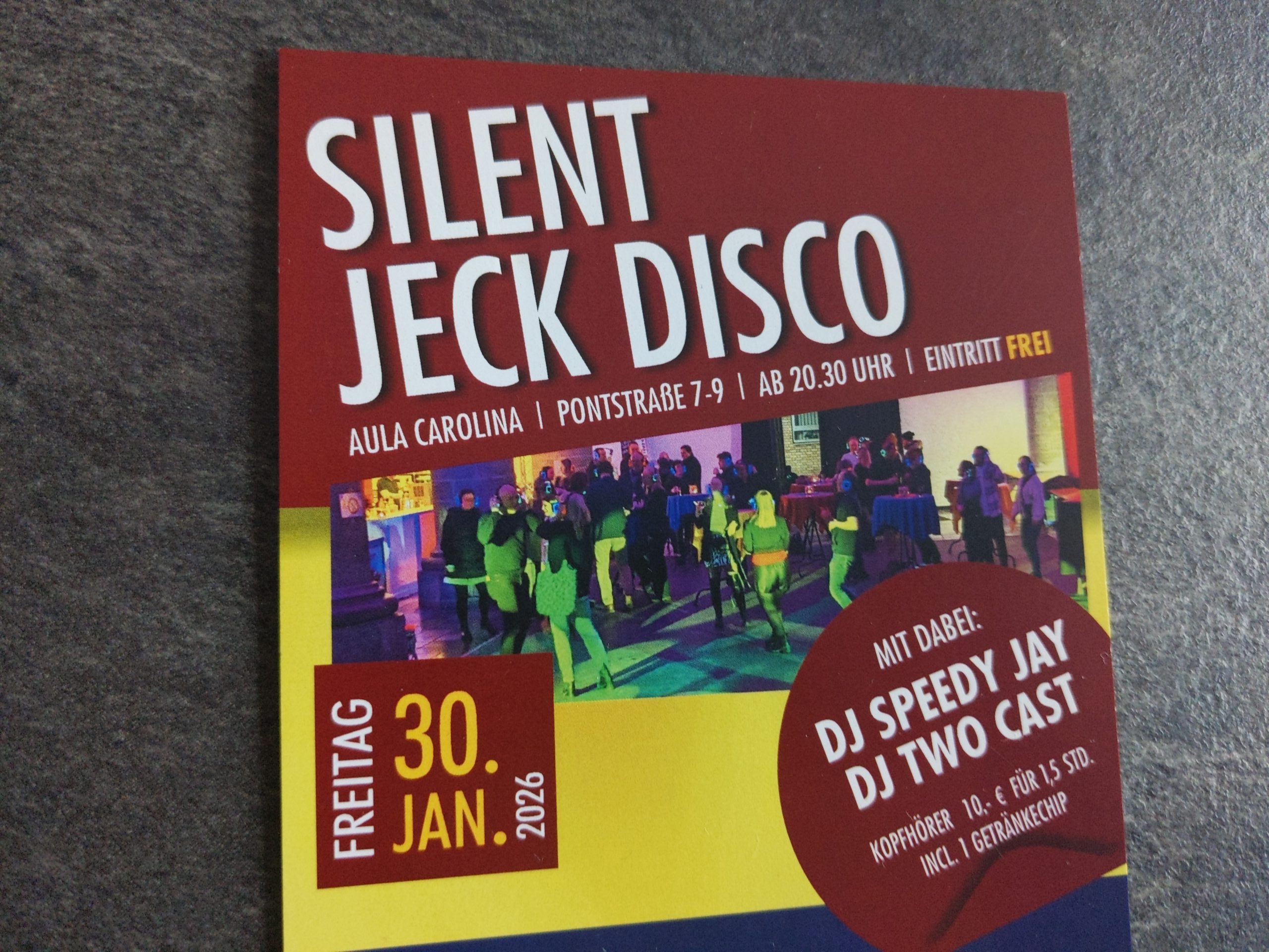 Rathausgarde Öcher Duemjroefe gegr. 1953 e.V. „Silent Jeck Disco“.
