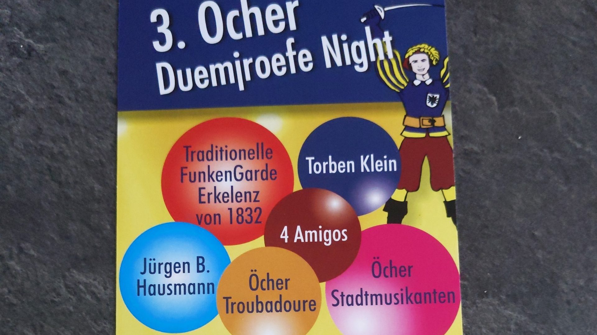 Rathausgarde Öcher Duemjroefe. „3. Öcher Duemjroefe Night“.