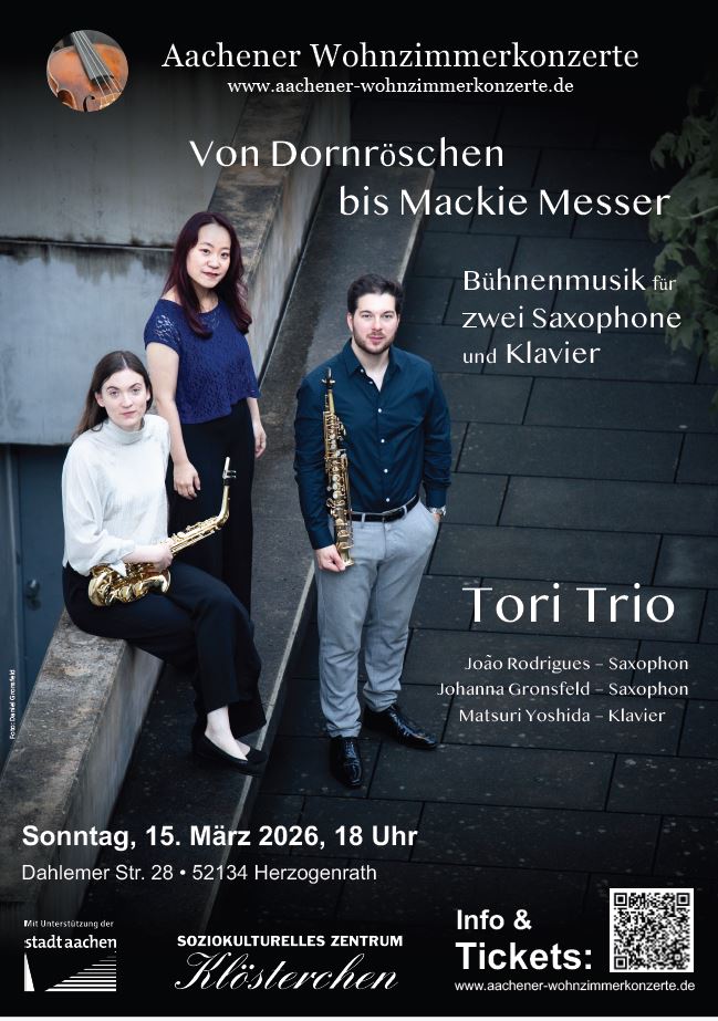 Tori Trio. Aachener Wohnzimmerkonzerte.