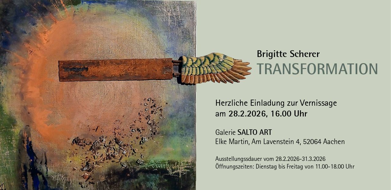Brigitte Scherer. „Transformation“. Vernissage.