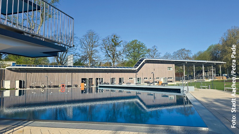 Saisoneröffnung im Freibad Hangeweiher.