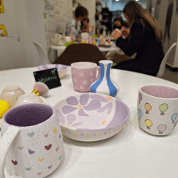 Deutsch-französisches Keramikcafé.