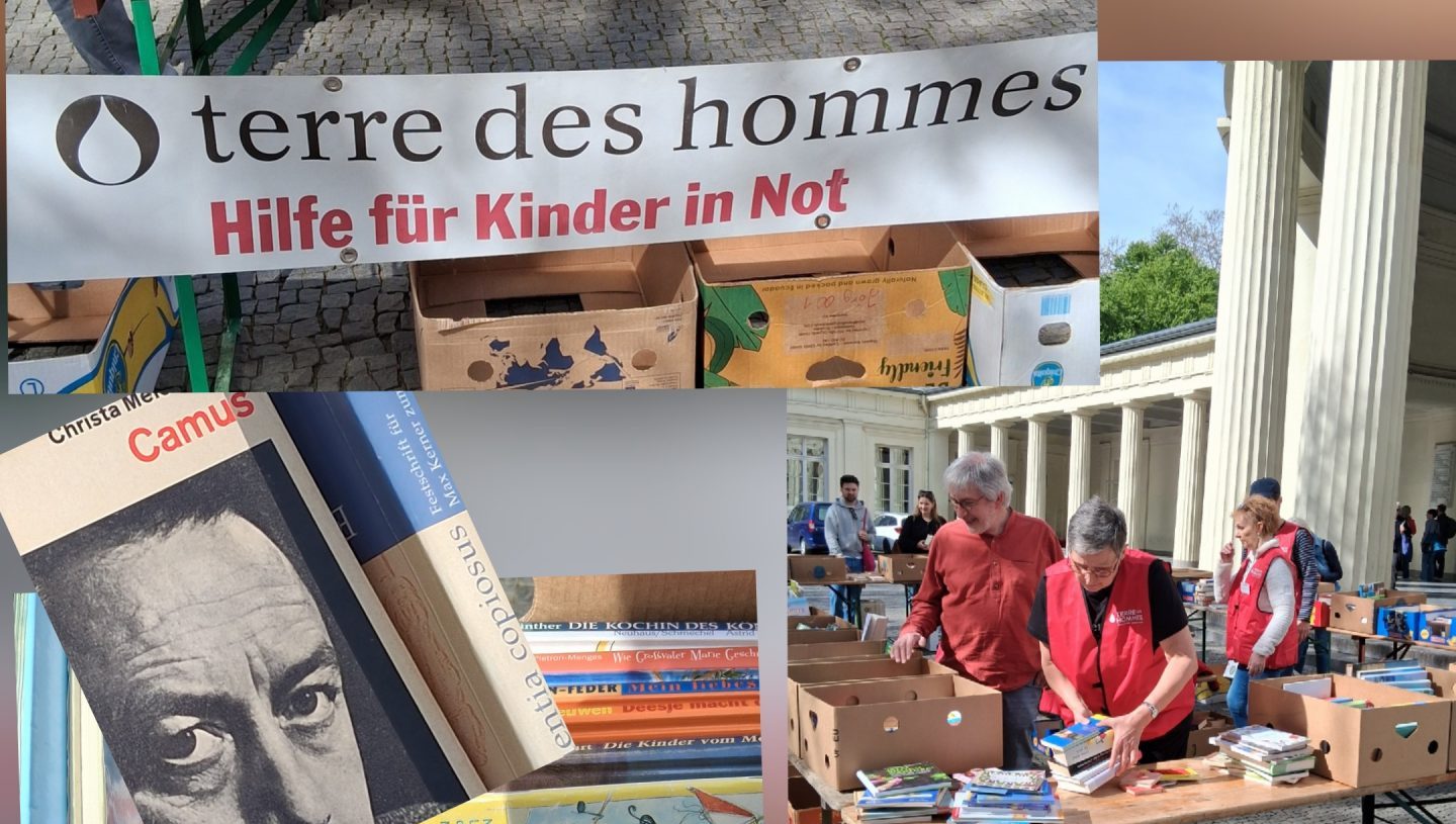 Kinderhilfswerk Terre des Hommes. „Bücherflohmarkt“.