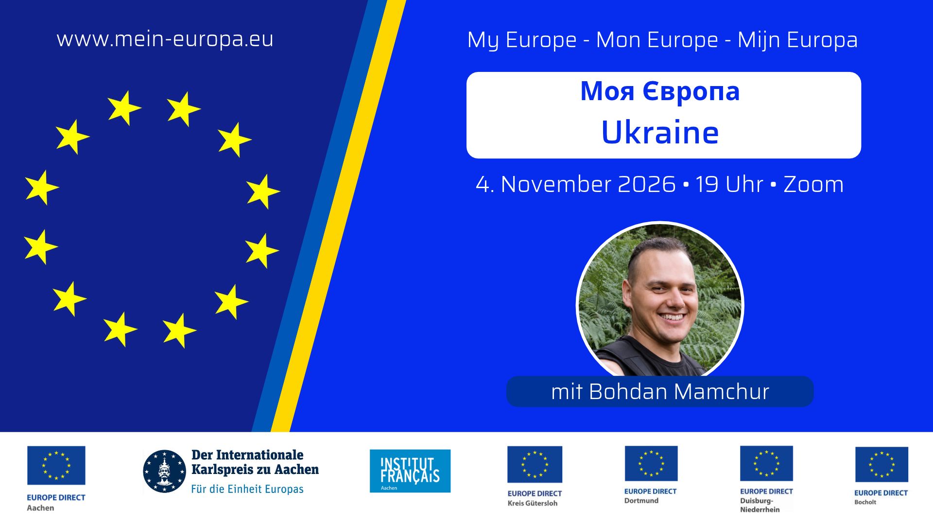 „Mein Europa – Ukraine“. Online-Veranstaltung.